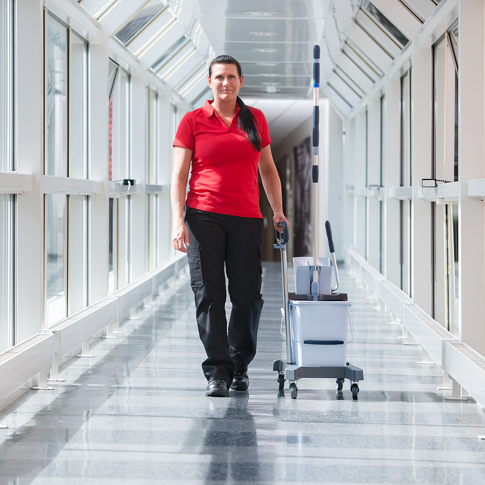 Система двухведерная УльтраСпид Про 25 л и 10 л на платформе, с транспортировочной ручкой