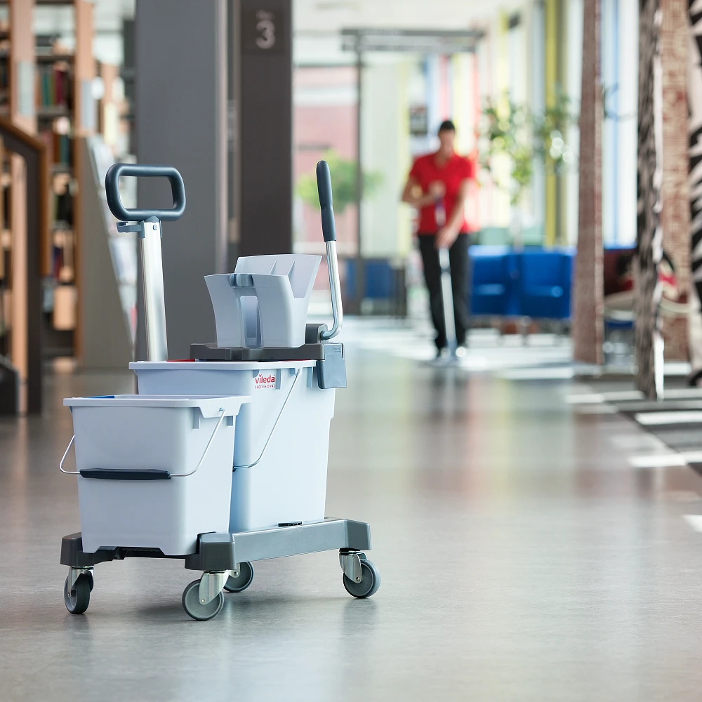 Система двухведерная УльтраСпид Про 25 л и 10 л на платформе, с транспортировочной ручкой