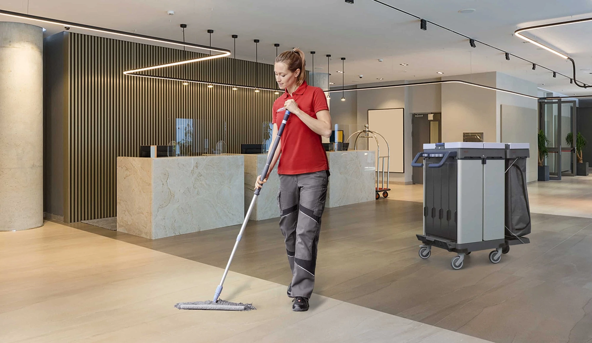 Система уборки с тележкой Ориго 2