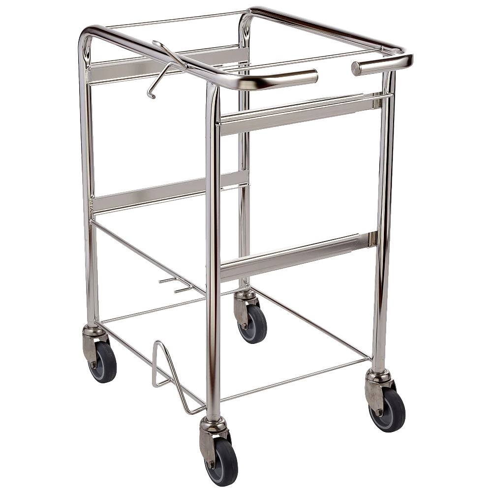 Тележка суперкомпактная электрополированная для Чистых Помещений на базе Свеп Про