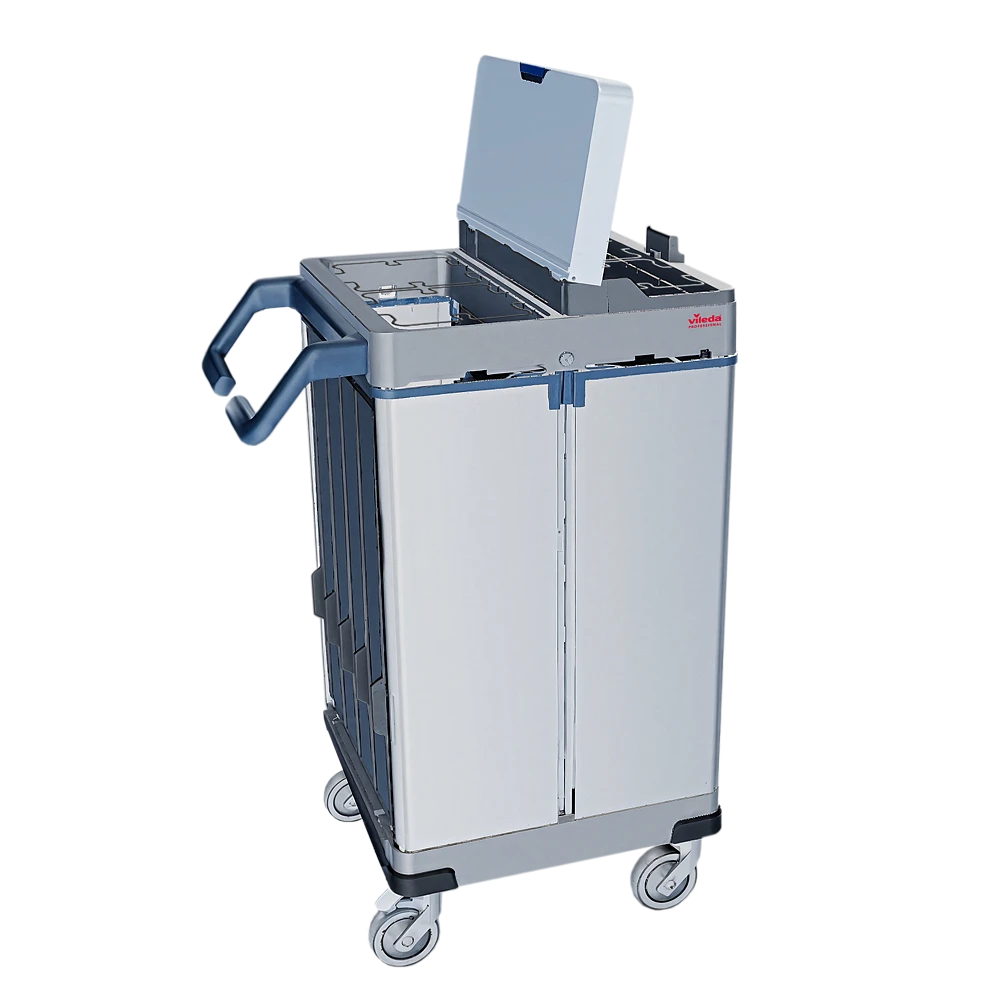 Стойка-тележка медицинская со стопором и дверцами, с принадлежностями СТММ-С