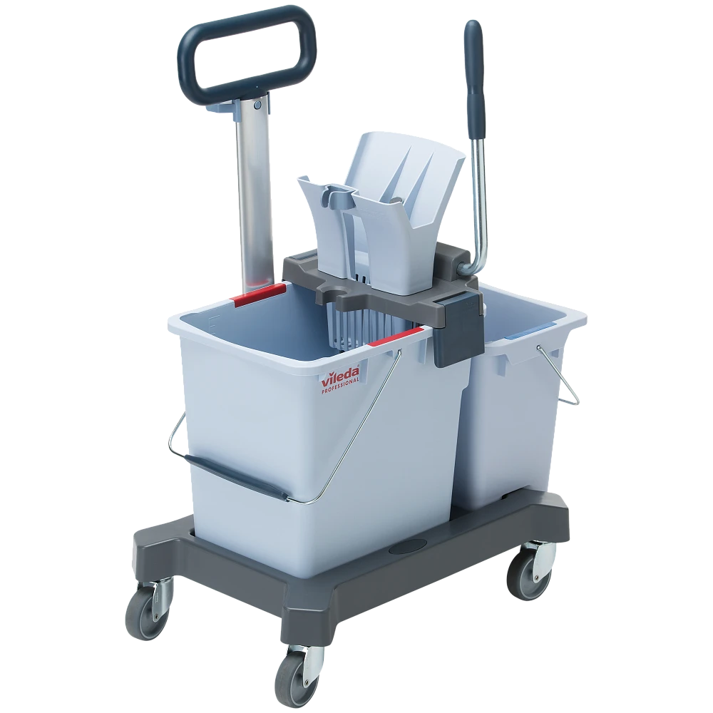 Система двухведерная УльтраСпид Про 25 л и 10 л на платформе, с транспортировочной ручкой